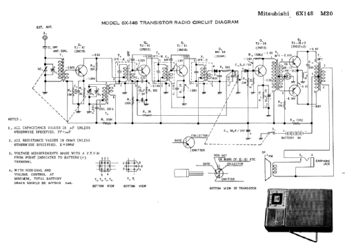 6 X-148; Mitsubishi Electric (ID = 1684368) Radio