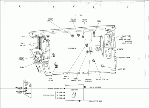 Farbfernseher CT-2002G; Mitsubishi Electric (ID = 1146318) Television