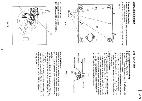 Turntable - Plattenspieler DP-15; Mitsubishi Electric (ID = 2099443) Ton-Bild