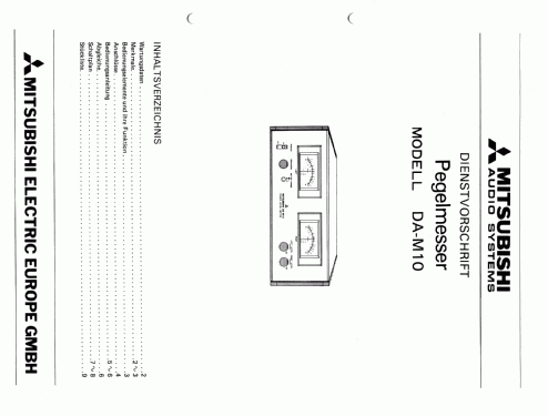 Power Level Meter DA-M10; Mitsubishi Electric (ID = 958996) Misc