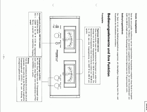 Power Level Meter DA-M10; Mitsubishi Electric (ID = 958998) Misc