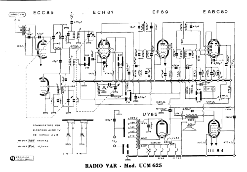 deluxe UCM-625 Radio Mivar VAR; Milano, build 1962/1963, 7 pictures ...