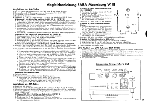 Möbel 2799 Ch= Saba Meersburg W III; Möbelfabrik AG (ID = 3088244) Radio