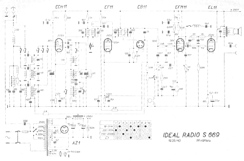 Ideal Radio S669; Modry Bod, Praha- (ID = 11299) Radio