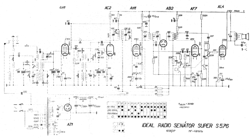 Ideal Radio Senator Super S576; Modry Bod, Praha- (ID = 11698) Radio