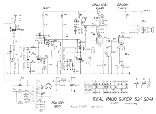 Ideal Radio Super S34A; Modry Bod, Praha- (ID = 11284) Radio