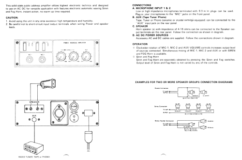 Auto/PA-Verstärker MA-200; Monacor, Bremen (ID = 1782898) Ampl/Mixer