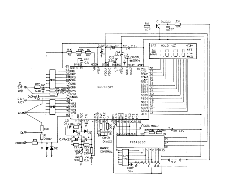 LCD Digital Multimeter DMT-1000A Equipment Monacor, Bremen |Radiomuseum.org