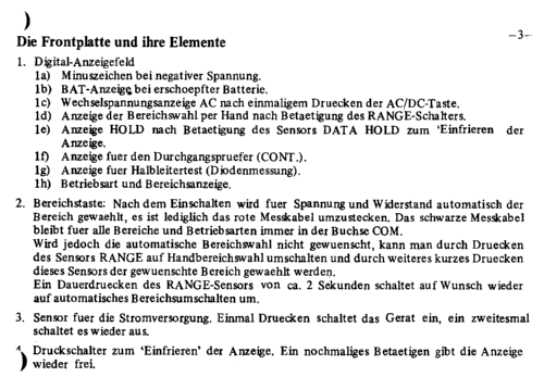 LCD Digital Multimeter DMT-1000A; Monacor, Bremen (ID = 1776903) Equipment