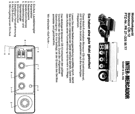 Mobil-Funkanlage CB-12; Monacor, Bremen (ID = 1202430) Citizen