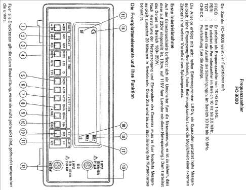 Multifunction Counter FC-9000; Monacor, Bremen (ID = 1205113) Equipment