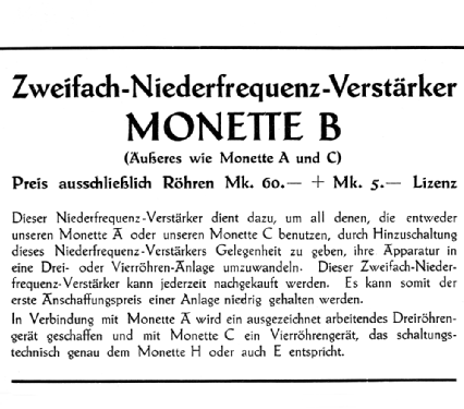 NF-Verstärker B; Monette, Mock & (ID = 2309776) Verst/Mix