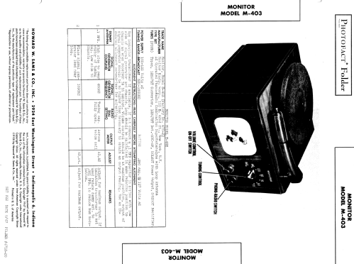 M-403 ; Monitor Equipment (ID = 864065) Radio