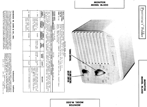 M-500 ; Monitor Equipment (ID = 496144) Radio