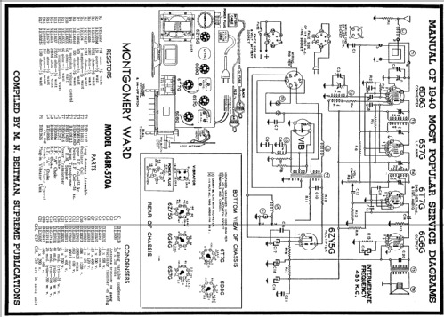 04BR-570A Order= P462 B 570 ; Montgomery Ward & Co (ID = 59465) Radio