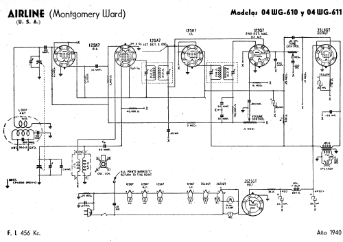 04WG-610 ; Montgomery Ward & Co (ID = 1822388) Radio