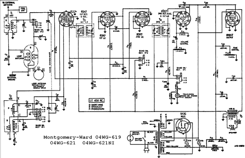 04WG-619 Order= P162 B 619 ; Montgomery Ward & Co (ID = 531100) Radio