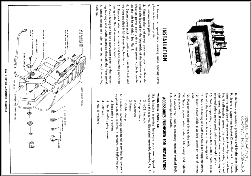 05FJB-6777B Ford 1949-1950; Montgomery Ward & Co (ID = 249529) Car Radio