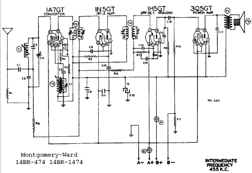 14BR-1474 ; Montgomery Ward & Co (ID = 535815) Radio