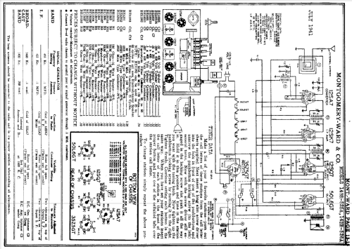 14BR-526A Order= P462 A 526 ; Montgomery Ward & Co (ID = 139611) Radio