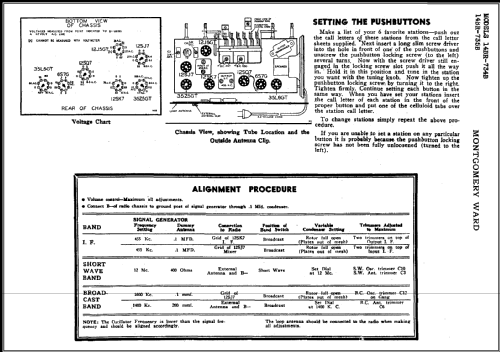 14BR-734B ; Montgomery Ward & Co (ID = 469858) Radio