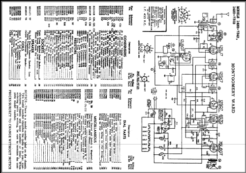 Airline 14BR-735B Order= P462 A 735 ; Montgomery Ward & Co (ID = 469859) Radio