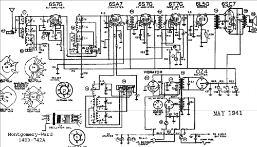 14BR-742A ; Montgomery Ward & Co (ID = 535258) Radio