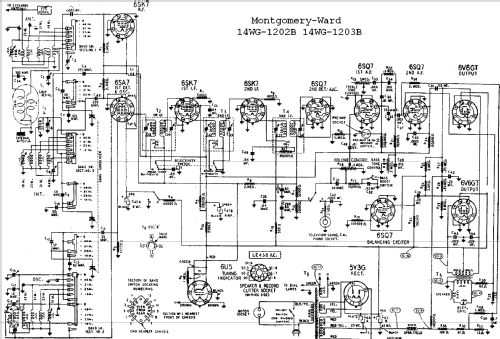 14WG-1203B Order= 162 A 1203 ; Montgomery Ward & Co (ID = 535970) Radio