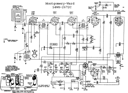 14WG-2672C Radio Montgomery Ward & Co. Wards, Airline; Chicago, IL ...