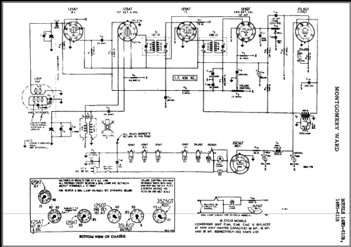 14WG-611B Order= P462 B 611 ; Montgomery Ward & Co (ID = 469923) Radio