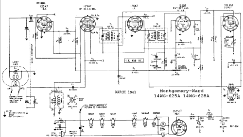 14WG-628A ; Montgomery Ward & Co (ID = 537227) Radio