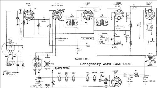 14WG-635B ; Montgomery Ward & Co (ID = 540997) Radio