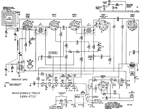 14WG-672C ; Montgomery Ward & Co (ID = 537525) Radio