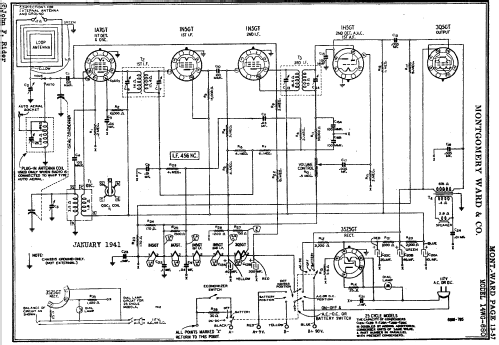 14WG-680 ; Montgomery Ward & Co (ID = 401042) Radio