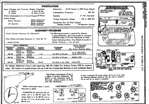 14WG-680 ; Montgomery Ward & Co (ID = 401044) Radio