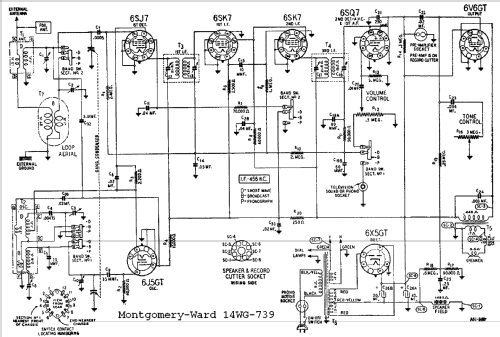 14WG-739 Order= P462 A 739 ; Montgomery Ward & Co (ID = 540009) Radio