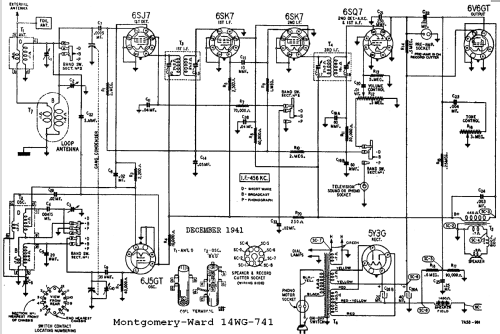 14WG-741 ; Montgomery Ward & Co (ID = 537526) Radio