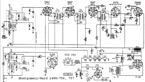 Airline 14WG-757 Order= 162 A 757 ; Montgomery Ward & Co (ID = 537537) Radio