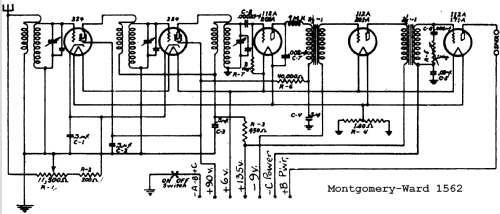 Airline 1562 Order= 662 G 1562; Montgomery Ward & Co (ID = 550896) Radio