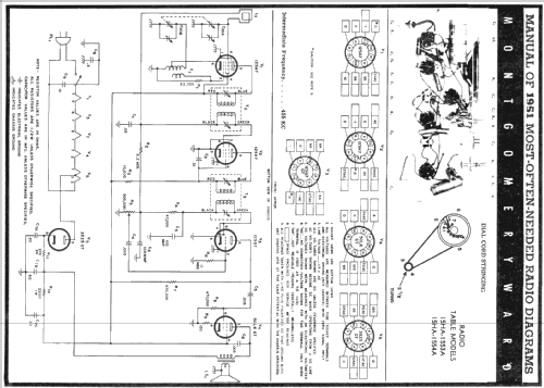 Airline 15HA-1553A Order= 62 C 1553 M ; Montgomery Ward & Co (ID = 133511) Radio