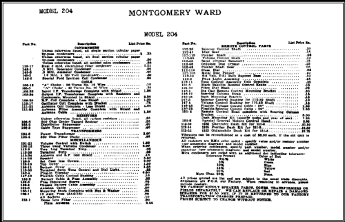 204 ; Montgomery Ward & Co (ID = 473412) Radio