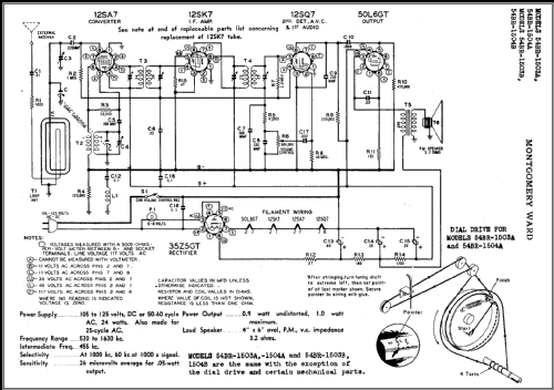 54BR-1503B ; Montgomery Ward & Co (ID = 470615) Radio