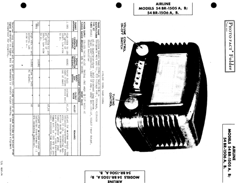 54BR-1505A ; Montgomery Ward & Co (ID = 513531) Radio