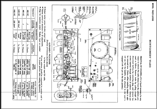 Airline 54KP-1209B Order= 62 C 1409 Y ; Montgomery Ward & Co (ID = 433938) Radio