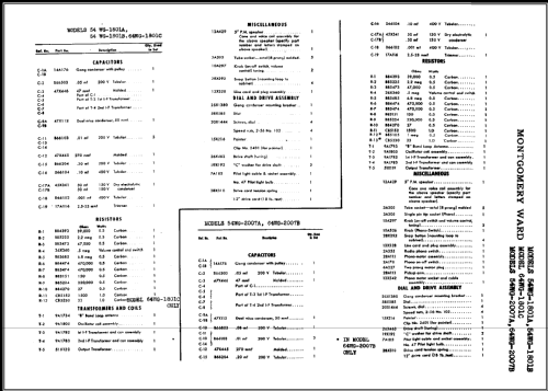 54WG-1801A Order= 62 C 1801M ; Montgomery Ward & Co (ID = 470639) Radio