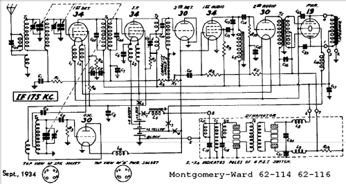 Airline 62-114 Order= 162 B 114; Montgomery Ward & Co (ID = 572562) Radio