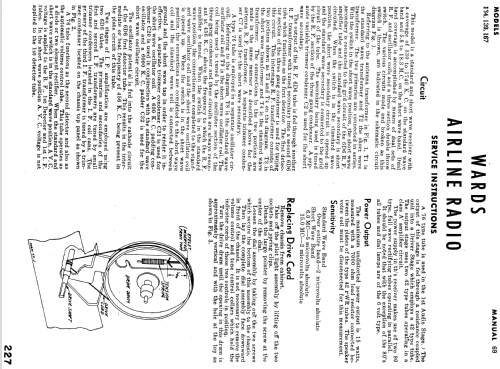 Airline 62-134 ; Montgomery Ward & Co (ID = 2002828) Radio