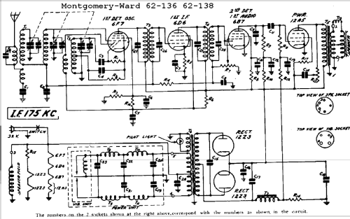 Airline 62-136 Order= 162 B 136; Montgomery Ward & Co (ID = 574661) Radio