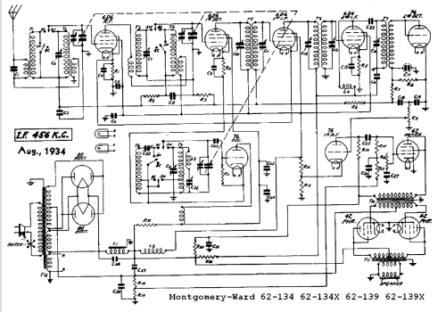 Airline 62-139 Order= 162 B 139; Montgomery Ward & Co (ID = 572226) Radio