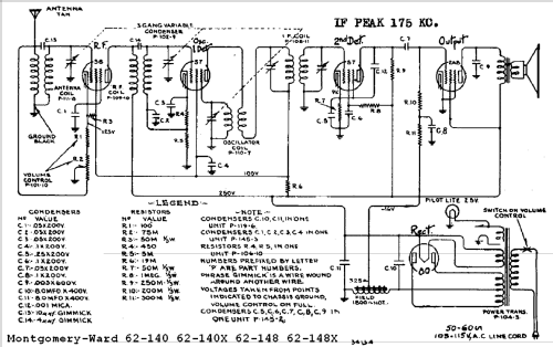 62-140 ; Montgomery Ward & Co (ID = 572180) Radio